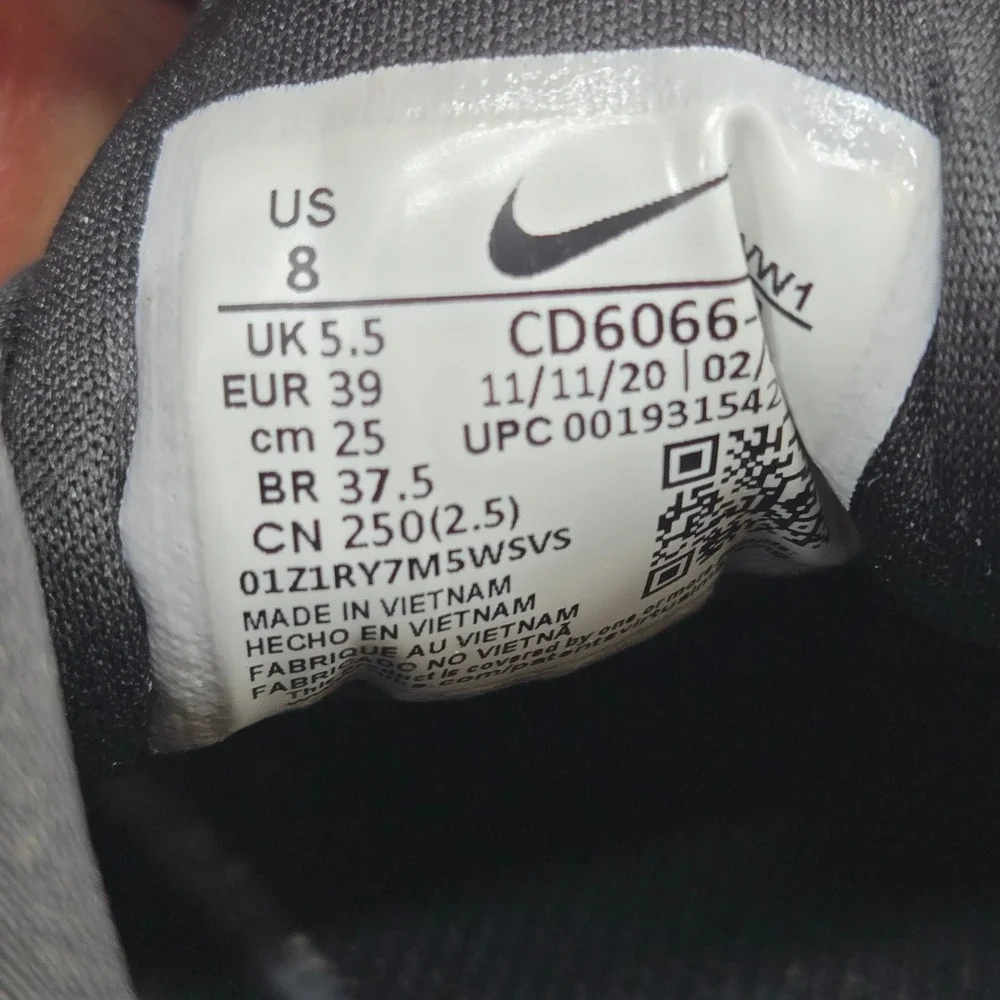 Nike Roshe G Spikeless Golf Shoes Black Metallic White Women's Size 8 CD6066-001